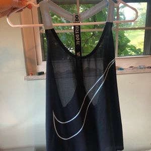 Navy blue Nike workout tank